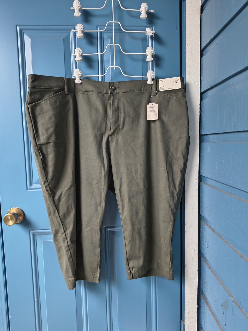 St. John's Bay Olive Green Stretch Chinos